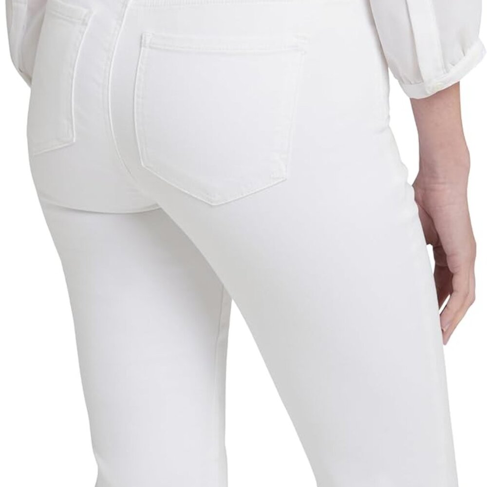 NYDJ Jeans, Women’s 10, White, Bootcut High Rise Barbara Lift Tuck, Stretch Jean